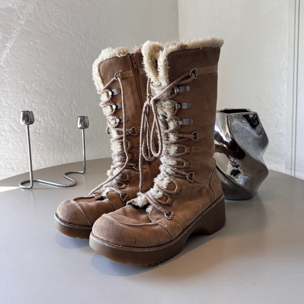 Y2K Report Fur-Lined Boots